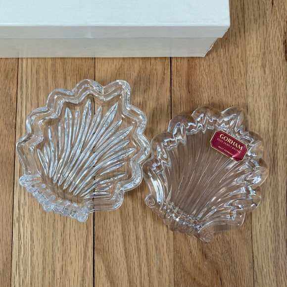 NIB Vintage Gorham Full Lead Crystal West Germany Covered Candy/Trinket Dish 4in - Picture 4 of 9